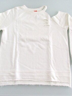 Mazik (NWT) Women's Distressed Pullover Sweatshirt Size Medium